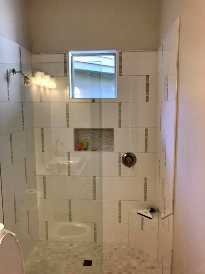 Tiled shower remodel in a Peoria home